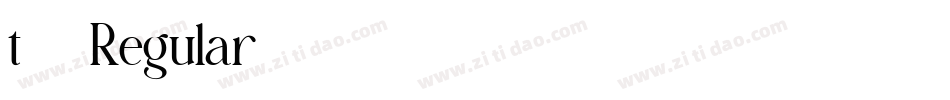 t27 Regular字体转换